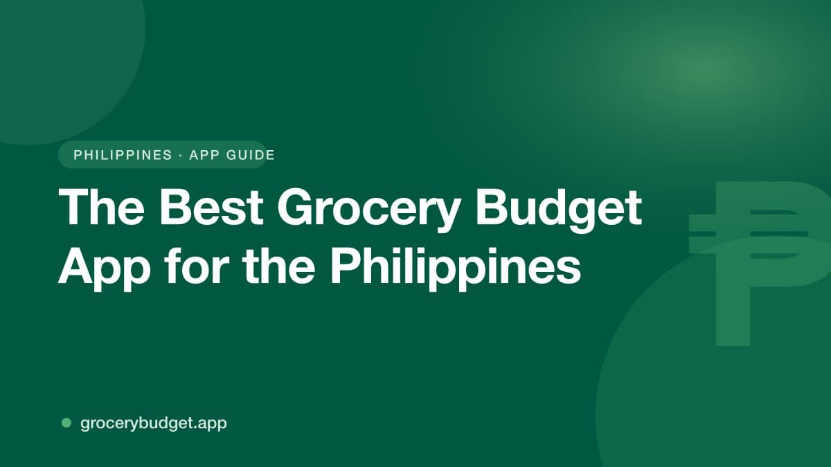 Best Grocery Budget App for Philippines (2026)