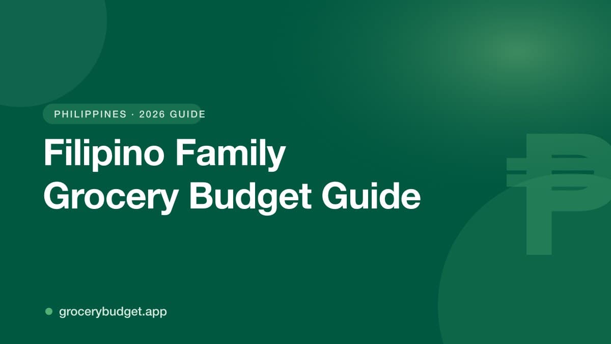 Filipino Family Grocery Budget 2026: How Much Should You Really Spend?
