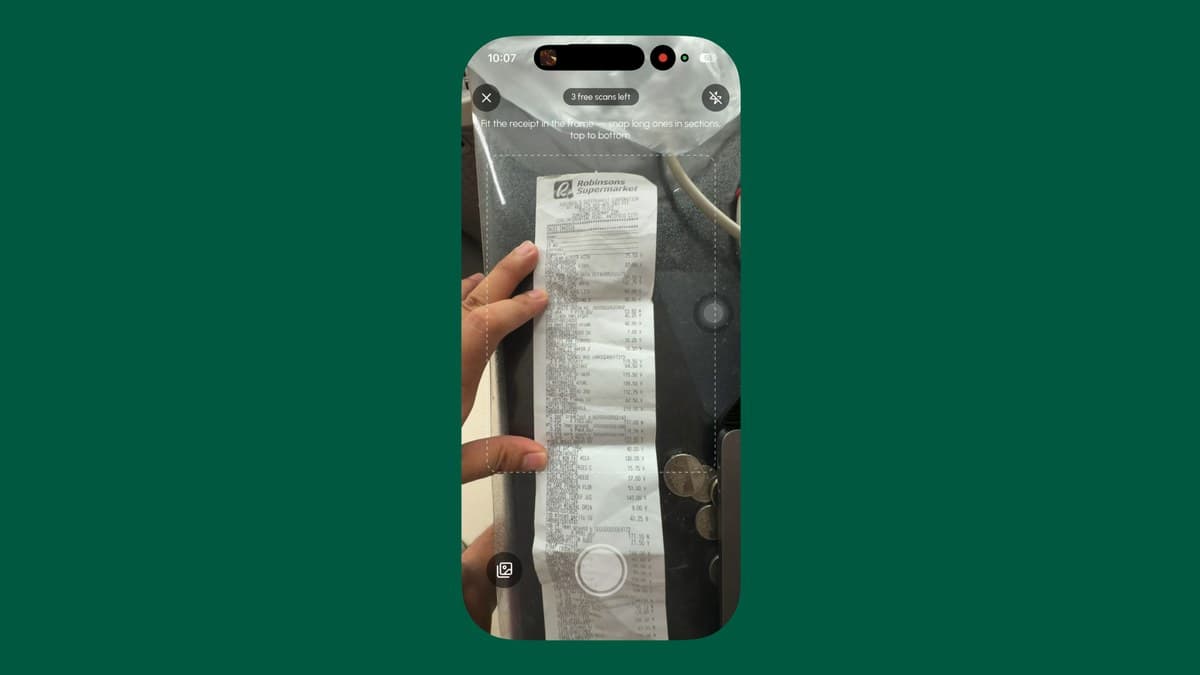 Scan Your Grocery Receipt, Log the Whole Trip in One Shot