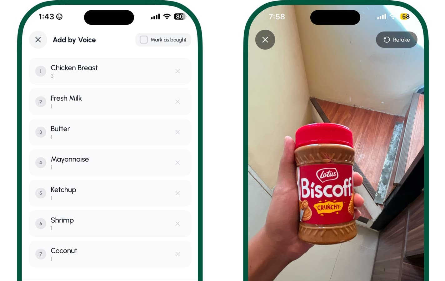 Smart Add: Say It or Scan It — The Fastest Way to Build a Grocery List